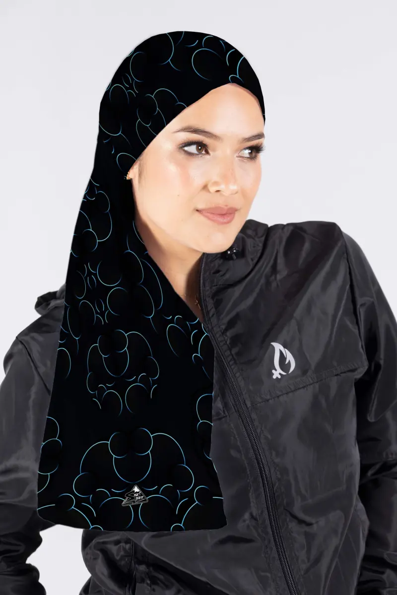CUELLO EXTRALARGO GRAFICOS LUNAS NEON
