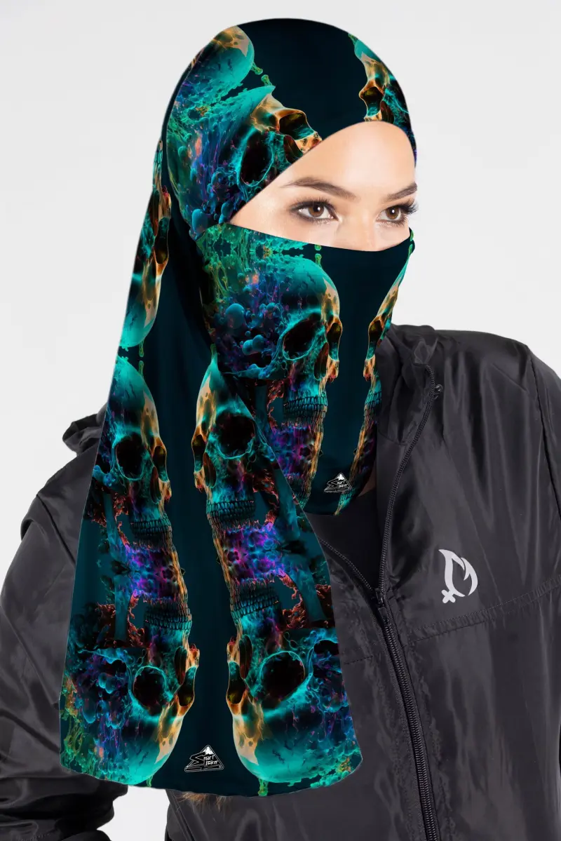 DUO PROTCH LARGO GRAFICO CALAVERAS GREEN