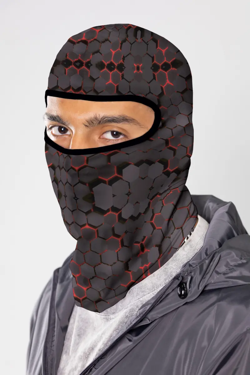 BALACLAVA LISA RED HOLOGRAMA