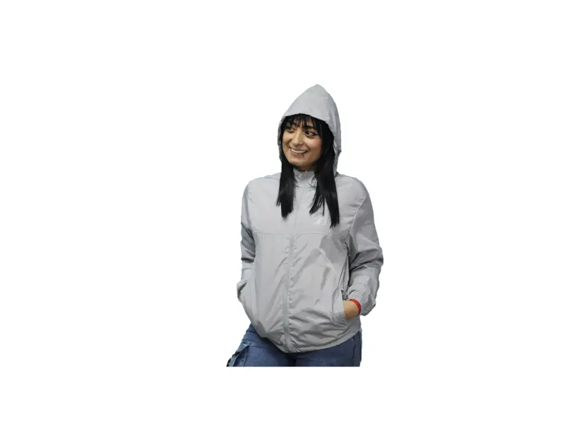 CORTAVIENTOS MUJER GRIS