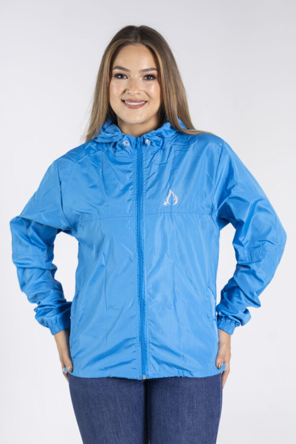 CORTAVIENTOS MUJER AZUL CLARO