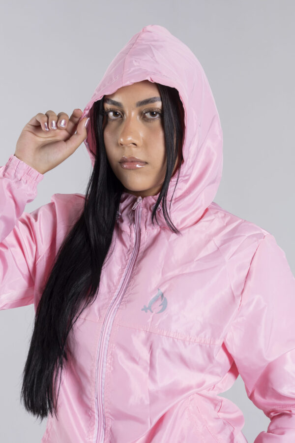 CORTAVIENTOS MUJER ROSA