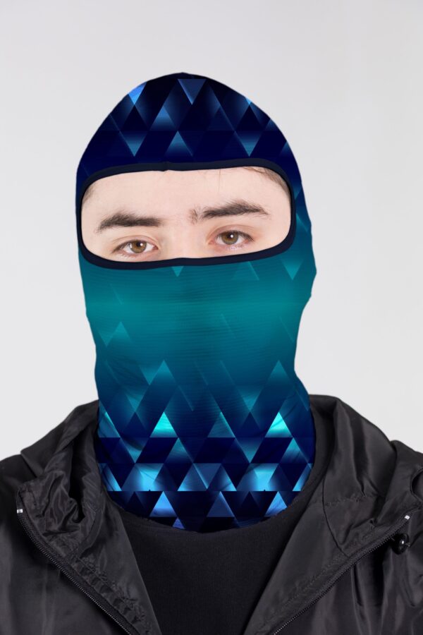 BALACLAVA 4 BLUE BALACLAVA MICROPERFORADA GRAFICA TRIAGULOS BLUE