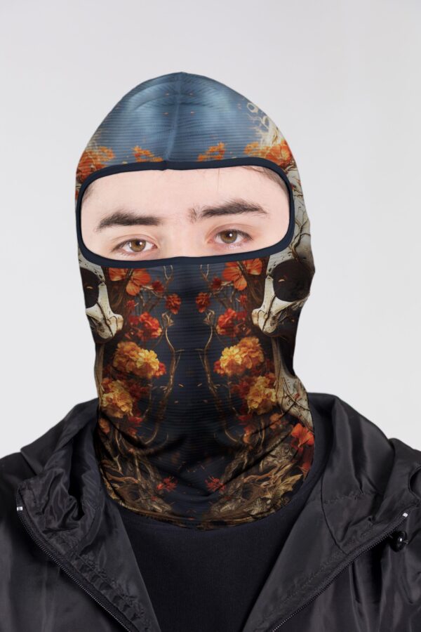 BALACLAVA SKULL BLUE 2 DE FRENTE BALACLAVA MICROPERFORADA GRAFICA SKULL BLUE