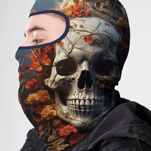 BALACLAVA MICROPERFORADA GRAFICA SKULL BLUE