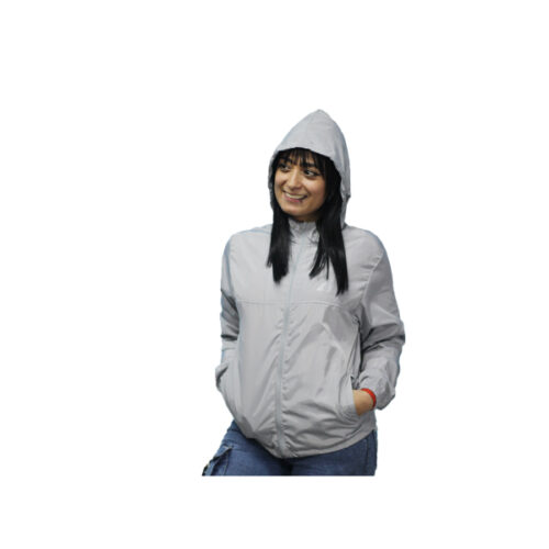 CORTAVIENTOS MUJER GRIS