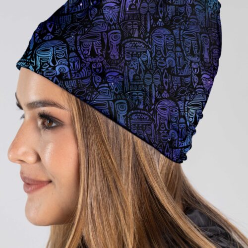 CUELLO LARGO GRAFICO AFRICA BLUE