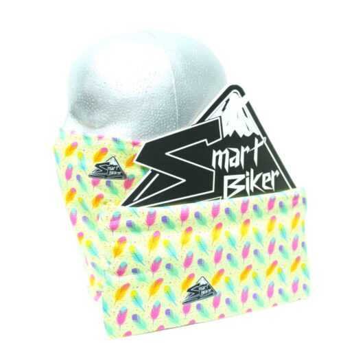 CUELLO LARGO PLUMAS MULTICOLOR