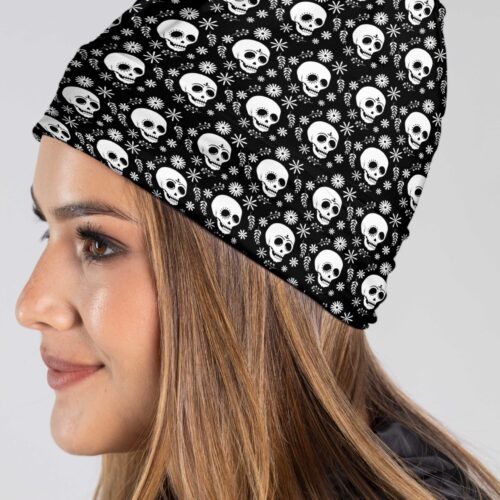 CUELLO LARGO GRAFICO SKULL-BLACK