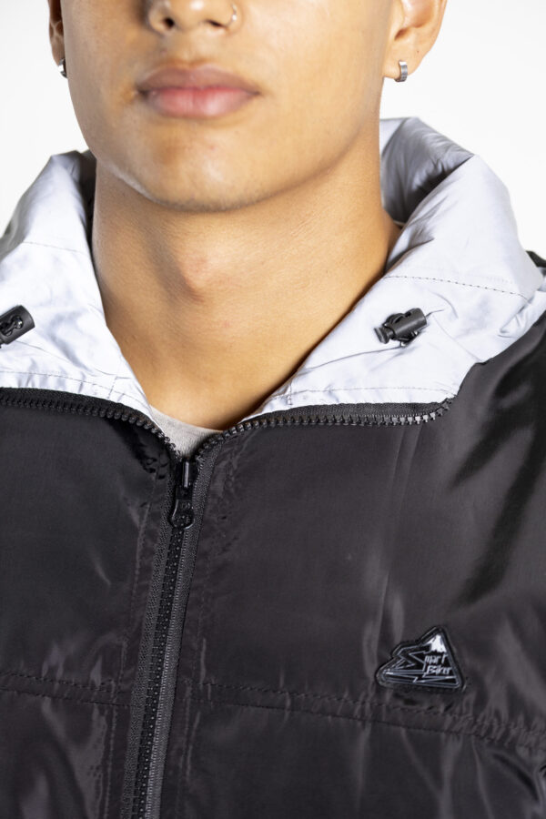 CORTAVIENTOS DOBLE FAZ CON CAPOTA BLACK