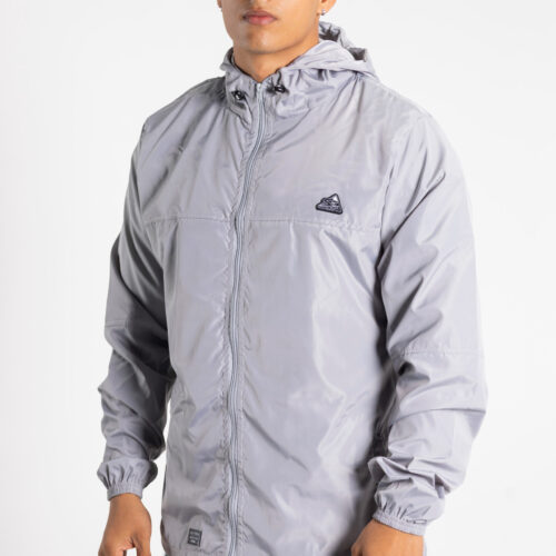 CORTAVIENTOS HOMBRE GRIS CLARO