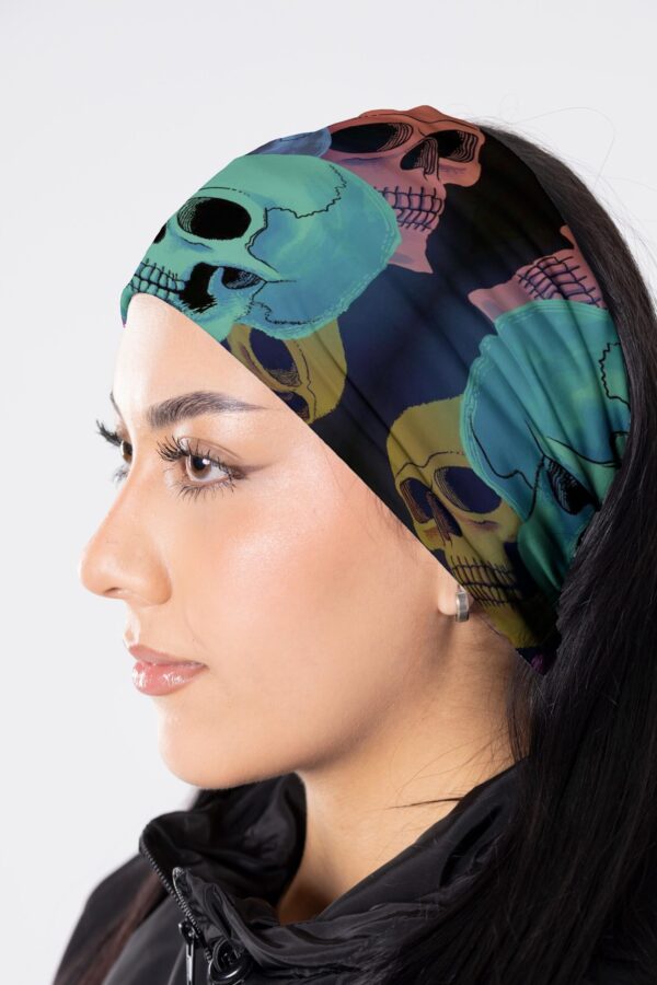 CUELLO EXTRA LARGO CALAVERAS COLORIDAS