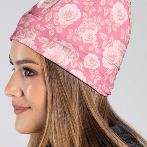 CUELLO EXTRA LARGO ROSAS FUCSIA