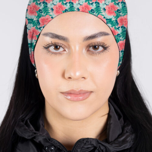 CUELLO SMART LARGO FLOR-SALMON