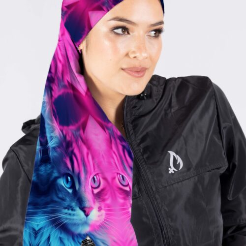 CUELLO EXTRALARGO GRAFICOS GAT NEON