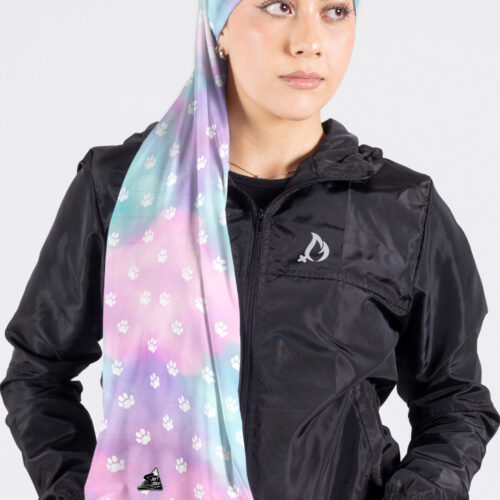 CUELLO EXTRALARGO GRAFICOS HUELLAS PASTEL