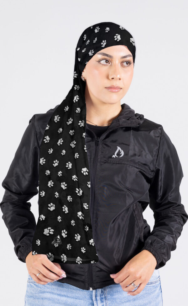 CUELLO SMART LARGO GRAFICOS HUELLITAS BLACK