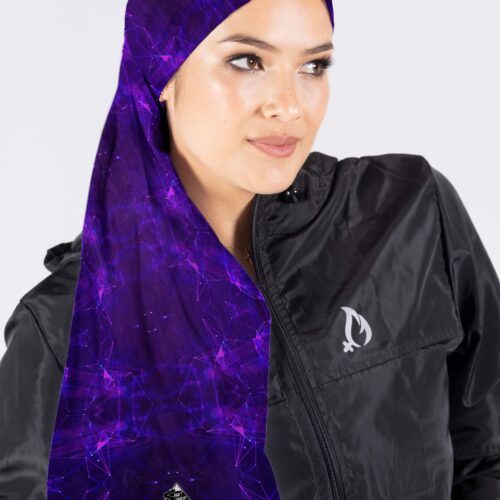 CUELLO EXTRALARGO GRAFICOS MORADO ELECTRICO